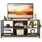 Rustic Brown Wooden Mid Century TV Stand Console Table for 65 Inch TV